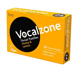 Vocalzone Throat Pastilles - Honey & Lemon